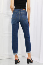 Load image into Gallery viewer, Judy Blue Crystal Full Size High Waisted Cuffed Boyfriend Jeans
