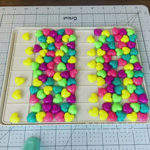 Load and play video in Gallery viewer, Plastic Neon Kandi Heart Bracelet
