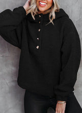 Load image into Gallery viewer, Sherpa Dropped Shoulder Long Sleeve Hoodie
