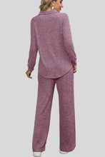 Load image into Gallery viewer, Ribbed Long Sleeve Top and Pocketed Pants Set

