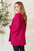 Load image into Gallery viewer, Zenana Full Size Waffle-Knit Open Front Cardigan
