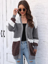 Load image into Gallery viewer, Color Block Open Front Cardigan
