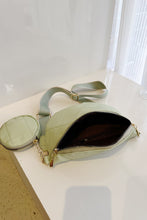 Load image into Gallery viewer, PU Leather Sling Bag with Small Purse
