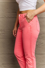 Load image into Gallery viewer, RISEN Kenya Full Size High Waist Side Twill Straight Jeans
