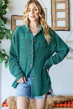Load image into Gallery viewer, Reborn J Striped Button Up Long Sleeve Shacket
