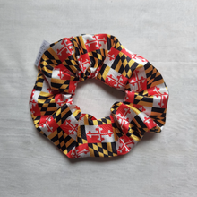 Load image into Gallery viewer, Maryland Flag Satin Scrunchie
