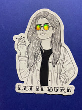 Load image into Gallery viewer, Holographic Let It Burn Sticker
