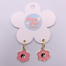 Load image into Gallery viewer, Stainless Steel YinYang Huggie Hoop Earring
