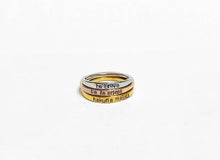 Load image into Gallery viewer, Hand stamped stainless ring
