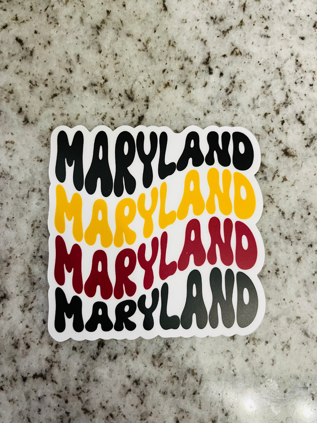 Maryland repeating sticker