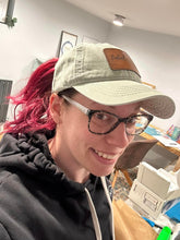 Load image into Gallery viewer, Hidden ponytail baseball hat  + custom patch
