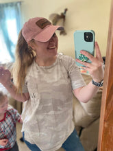 Load image into Gallery viewer, Hidden ponytail baseball hat  + custom patch
