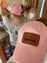 Load image into Gallery viewer, Hidden ponytail baseball hat  + custom patch
