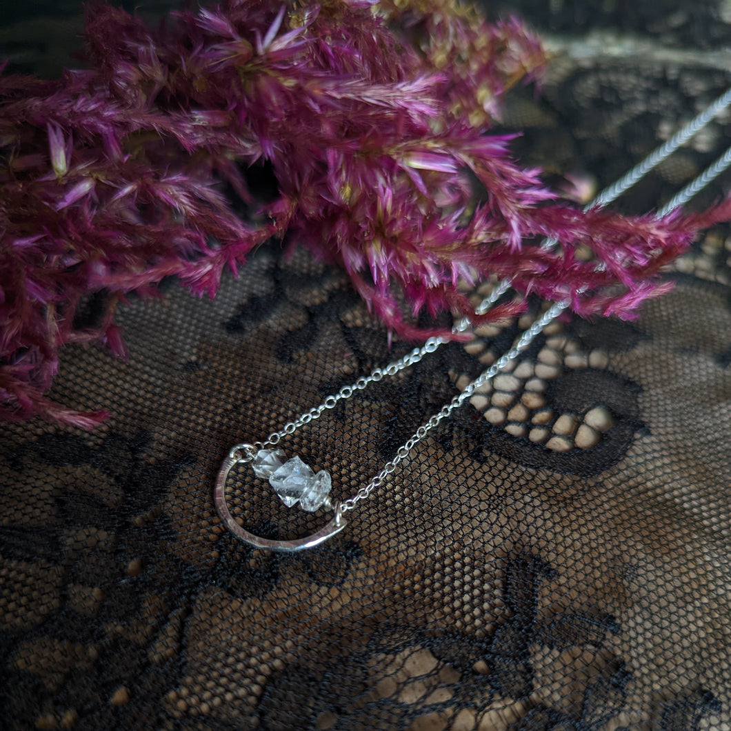 Herkimer Diamond Bridge Necklace
